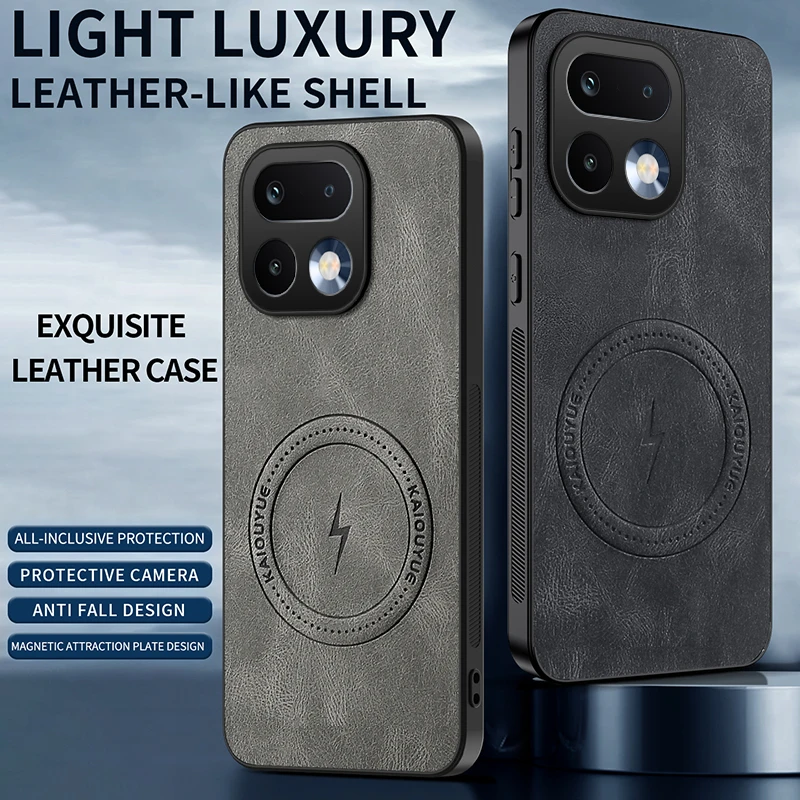 Magnetic Leather Matte Phone Case Cover for Realme 16 Pro+ Wireless Charging Back Case Realme 16 Pro Fundas Para Oppo Realme 15T
Magnetic Leather Matte Phone Case Cover for Realme 16 Pro+ Wireless Charging Back Case Realme 16 Pro Fundas Para Oppo Realme 15T
