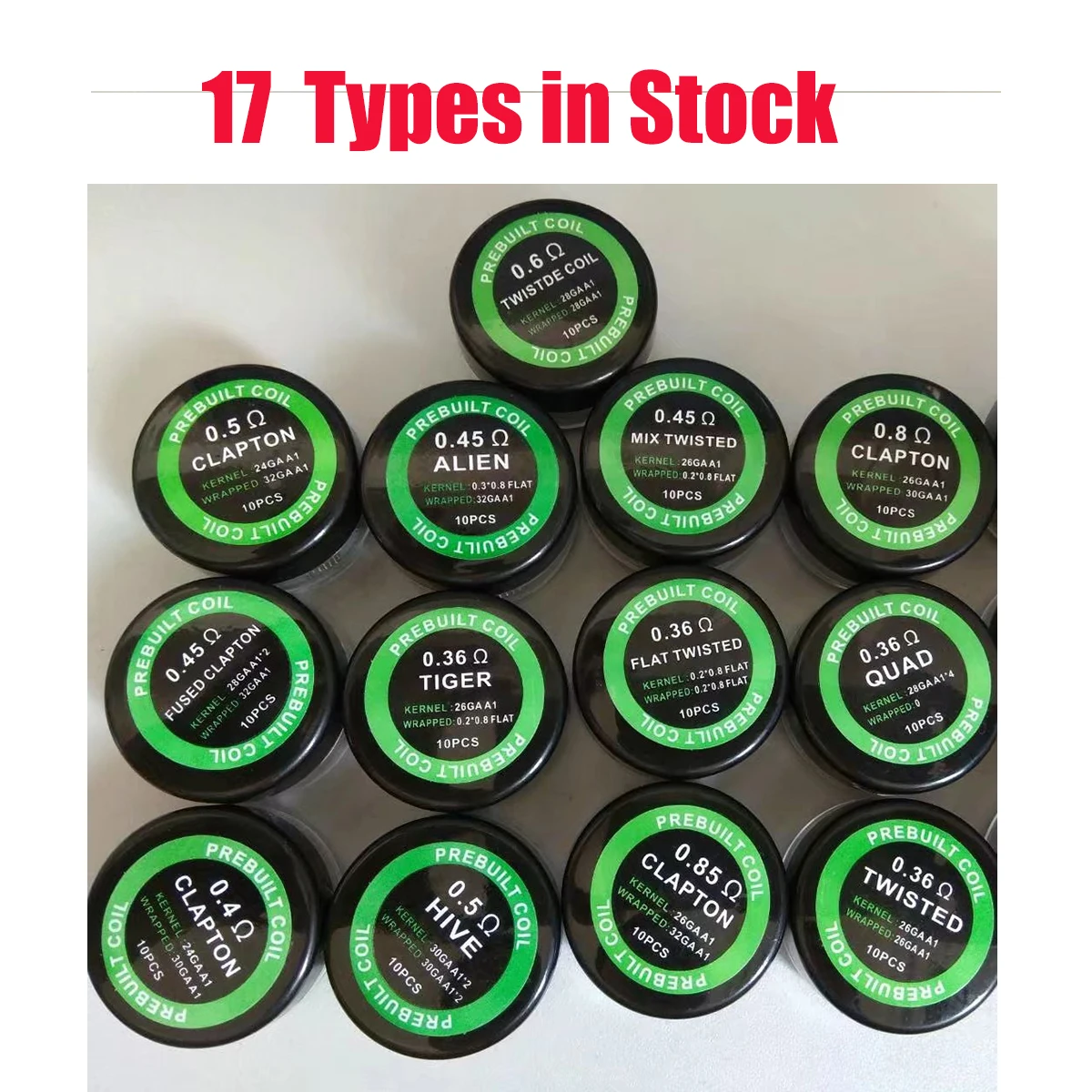 10Pcs/Box Fuse A1 Heating Wires Prebuilt Premade Coil Alien 0.5ohm Fused Clapton Flat Mix Twisted Quad Hive Tiger DIY Core Tool
10Pcs/Box Fuse A1 Heating Wires Prebuilt Premade Coil Alien 0.5ohm Fused Clapton Flat Mix Twisted Quad Hive Tiger DIY Core Tool