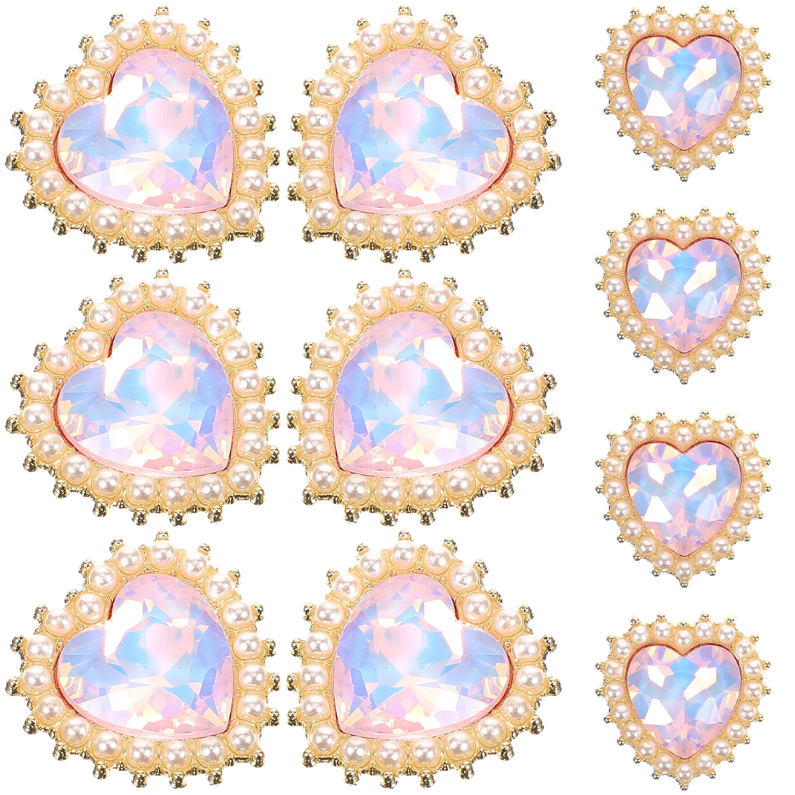 10 Heart Shaped Pearl Accessories Pink Mocha Alloy DIY Embellishments for Jewelry Hair Clips Shoe Buckles Crafting
10 Heart Shaped Pearl Accessories Pink Mocha Alloy DIY Embellishments for Jewelry Hair Clips Shoe Buckles Crafting