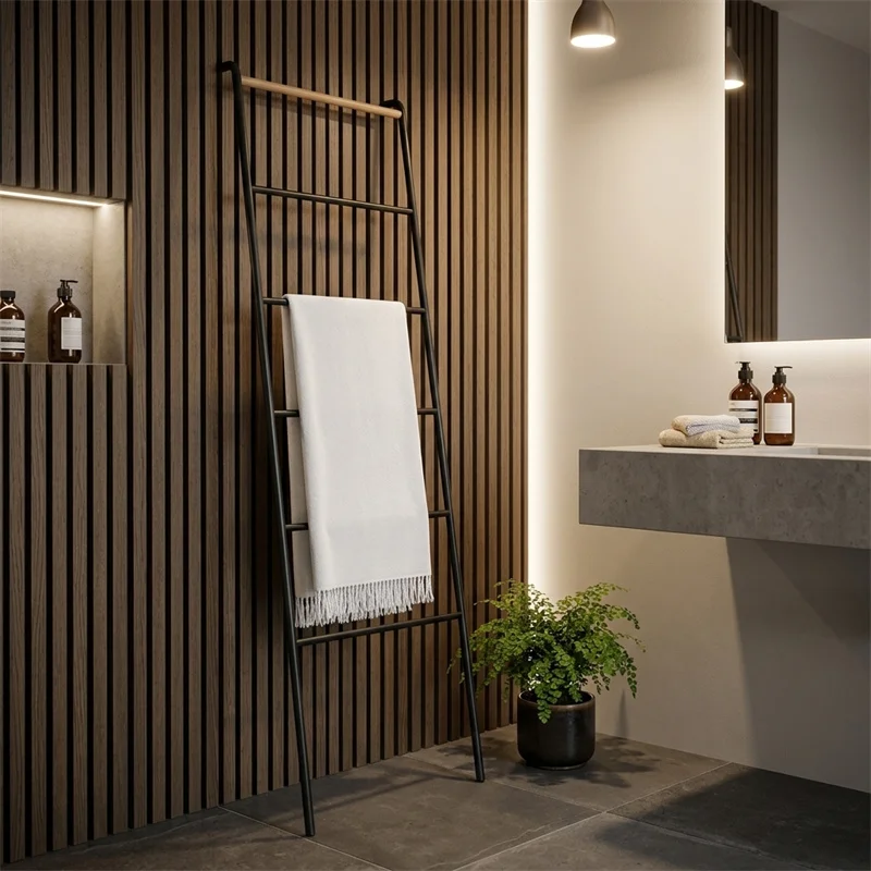 Modern Metal Hangers Personality Clothes Rack Bathroom Floor Hanger Bedroom Wall Mounted Ladder Coat Racks Scarf Holder
Modern Metal Hangers Personality Clothes Rack Bathroom Floor Hanger Bedroom Wall Mounted Ladder Coat Racks Scarf Holder