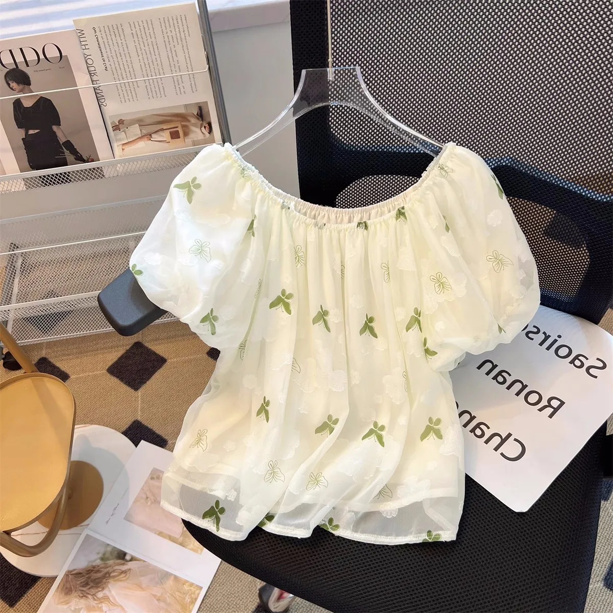 Silk Short Sleeve Women's Summer Loose One-Shoulder Top Tagless Sample Garment Casual Female Outerwear
Silk Short Sleeve Women's Summer Loose One-Shoulder Top Tagless Sample Garment Casual Female Outerwear
