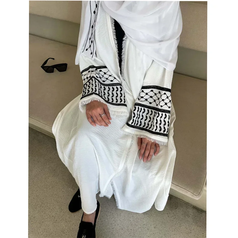 Muslim Women Open Abaya Cardigan Embroidery Maxi Dress Turkey Kimono Eid Party Gown Arab Kaftan Islamic Morocco Jalabiya Robe
Muslim Women Open Abaya Cardigan Embroidery Maxi Dress Turkey Kimono Eid Party Gown Arab Kaftan Islamic Morocco Jalabiya Robe