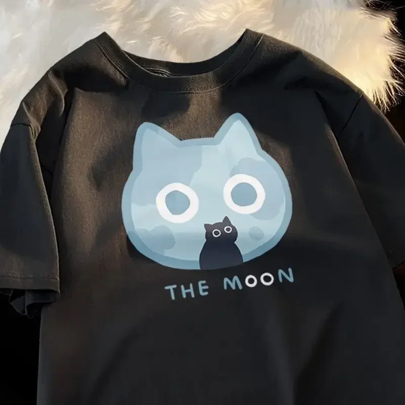 Fashion Rock Puppy Couple Clothing Rabbit Japanese Kawaii Women's T-shirt Y2k Korean Blouse Harajuku Streetwear Cat Print Tops
Fashion Rock Puppy Couple Clothing Rabbit Japanese Kawaii Women's T-shirt Y2k Korean Blouse Harajuku Streetwear Cat Print Tops