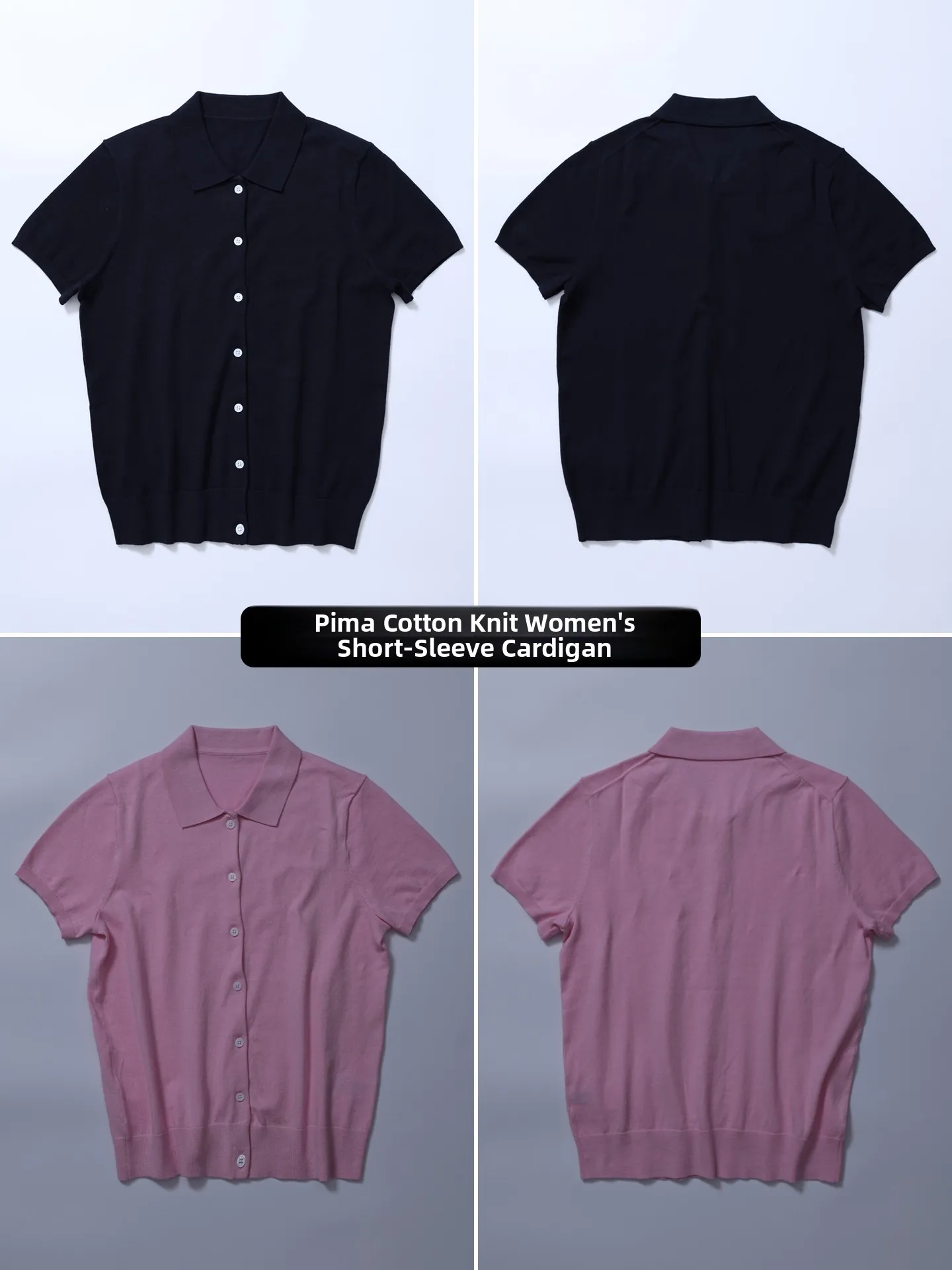 Lightweight Knitted Short Sleeve Open Cardigan Women's Summer Slim Fit Small Size Double Thread Pink Collar T-Shirt
Lightweight Knitted Short Sleeve Open Cardigan Women's Summer Slim Fit Small Size Double Thread Pink Collar T-Shirt
