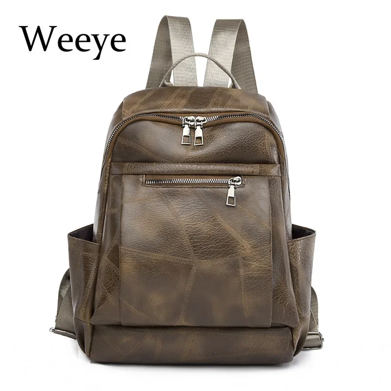 Korean Version of Women's Backpack Lightweight Casual Backpack Multi-functional Outdoor Travel Pu Zipper Multilayer Backpack
Korean Version of Women's Backpack Lightweight Casual Backpack Multi-functional Outdoor Travel Pu Zipper Multilayer Backpack
