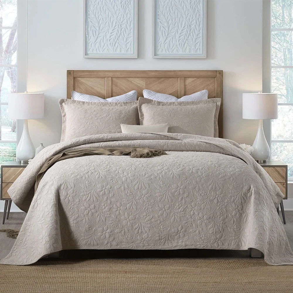 High Quality 100% Cotton Bedspread Quilt Set OEM Accept Bedding Coverlet Sets Oeko Standard Khaki Bedspread for Bed Best Factory
High Quality 100% Cotton Bedspread Quilt Set OEM Accept Bedding Coverlet Sets Oeko Standard Khaki Bedspread for Bed Best Factory
