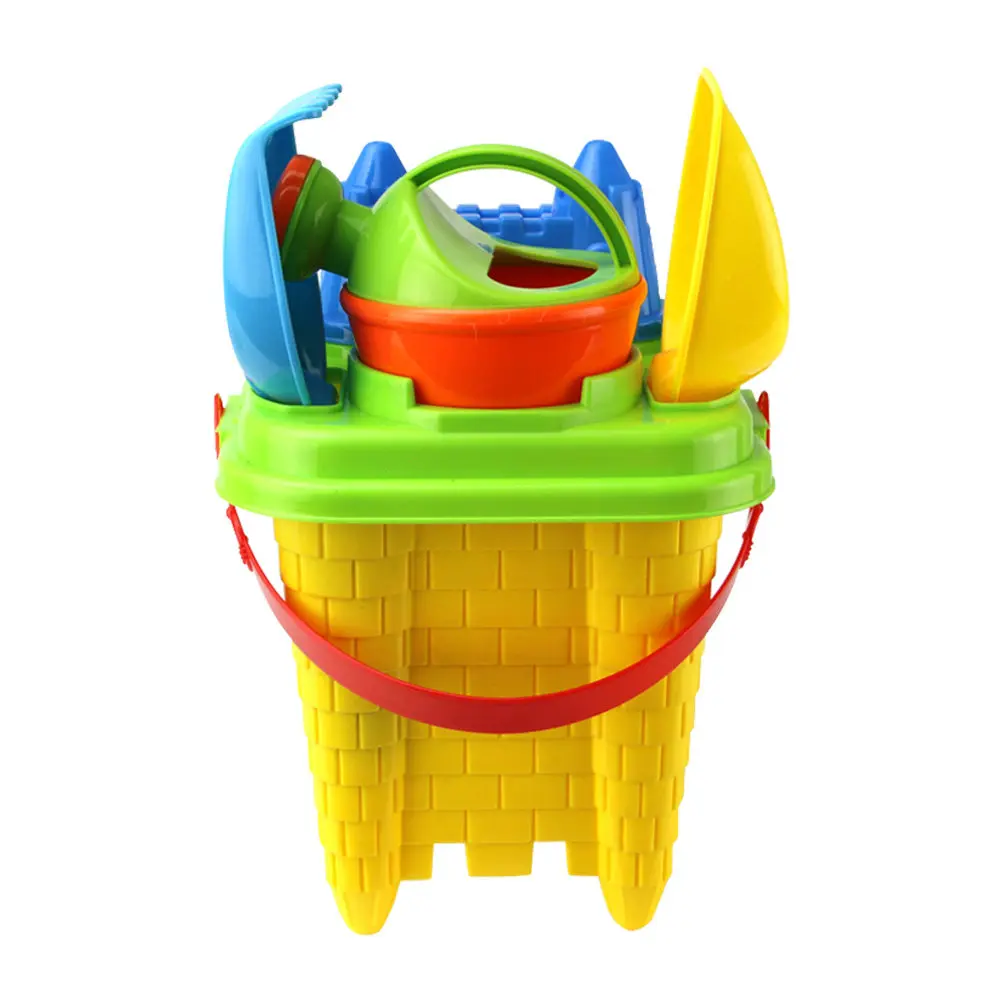 6Pcs Beach Sand Set Premium Plastic Colorful Bucket Shovel Castle Kit for Kids Outdoor Backyard Sand Tools Beach Playing Set
6Pcs Beach Sand Set Premium Plastic Colorful Bucket Shovel Castle Kit for Kids Outdoor Backyard Sand Tools Beach Playing Set