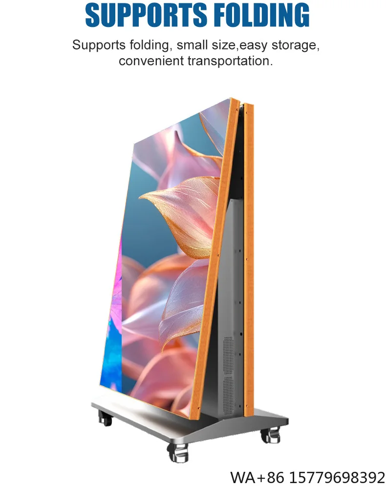 HD Indoor Foldable LED Screen Poster Portable Smart Folding Display Board Exhibition Stage Commercial Elevator IP65
HD Indoor Foldable LED Screen Poster Portable Smart Folding Display Board Exhibition Stage Commercial Elevator IP65
