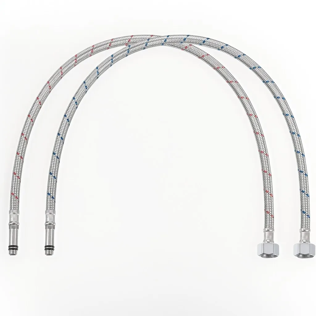 Stainless Steel Faucet Water Supply Pipe 3/8 1/2 9/16 Hose 2Pc Hose for Sink Extension Tube Kitchen Bathroom Sink Accessories
Stainless Steel Faucet Water Supply Pipe 3/8 1/2 9/16 Hose 2Pc Hose for Sink Extension Tube Kitchen Bathroom Sink Accessories