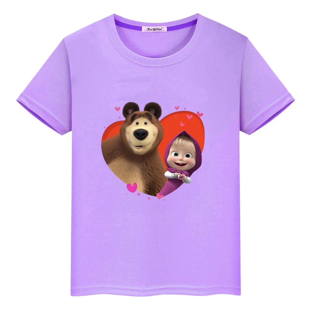 Anime Bear print t shirt for kids boy 10years Cute t-shirt Kawaii Tops y2k one piece 100%Cotton Cartoons Short girls clothes
Anime Bear print t shirt for kids boy 10years Cute t-shirt Kawaii Tops y2k one piece 100%Cotton Cartoons Short girls clothes