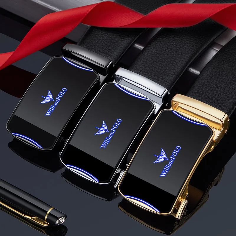 Leather belt men's leather belt automatic buckle business first layer cowhide youth casual simple belt men trend
Leather belt men's leather belt automatic buckle business first layer cowhide youth casual simple belt men trend