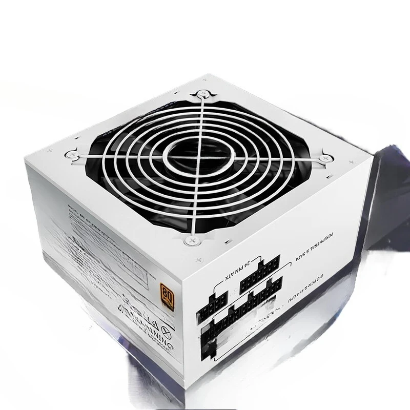 White full module power supply rated 850W desktop computer host power supply suitable
White full module power supply rated 850W desktop computer host power supply suitable