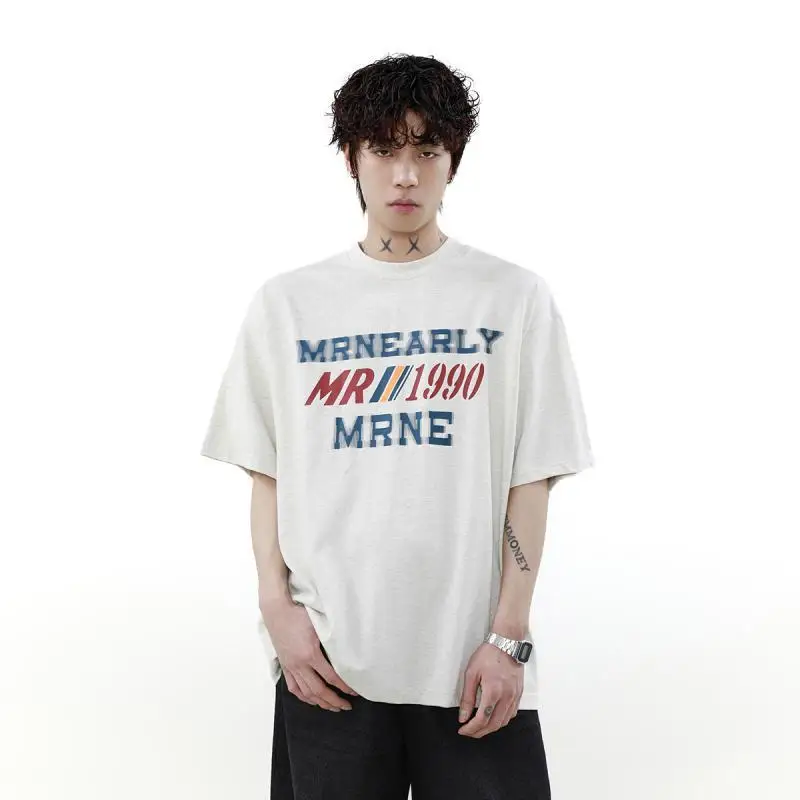 Korean national fashion summer 2024 new retro letter printed short-sleeved T-shirts for men and women loose tops ins couple wear
Korean national fashion summer 2024 new retro letter printed short-sleeved T-shirts for men and women loose tops ins couple wear