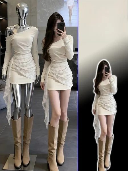 plus Size Korean Sle oulder Bared Dr Women's High Waist Slim Fit ort Skirt Inner Wear Spring New Faion Sensation
plus Size Korean Sle oulder Bared Dr Women's High Waist Slim Fit ort Skirt Inner Wear Spring New Faion Sensation