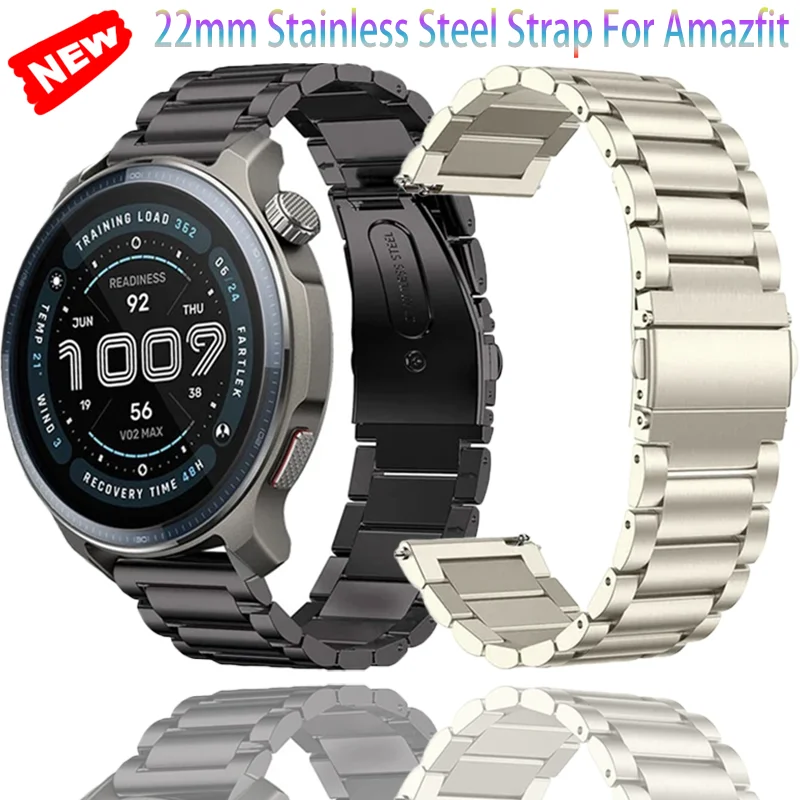 Ремешок из нержавеющей стали 22 мм для Amazfit Balance 2, металлический удобный прочный браслет Amazfit Bip 6 5/Cheetah Pro-Round/GTR 4 3 2
Ремешок из нержавеющей стали 22 мм для Amazfit Balance 2, металлический удобный прочный браслет Amazfit Bip 6 5/Cheetah Pro-Round/GTR 4 3 2