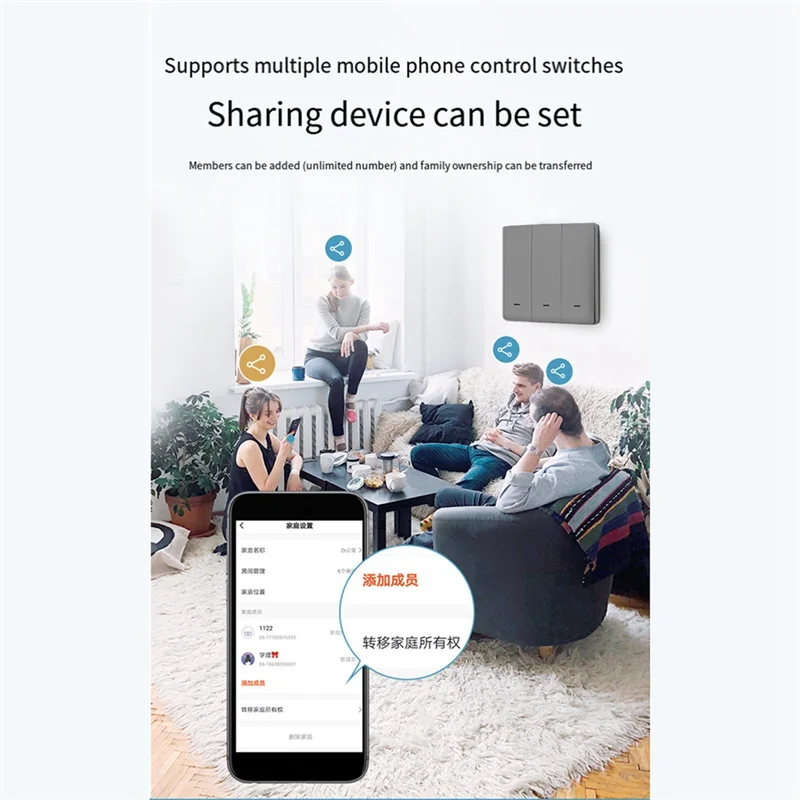 A08F-Thoughthome Tuya Smart Switch Wi-Fi и RF Радиочастотный интеллектуальный переключатель Zero Fire Line Серый
A08F-Thoughthome Tuya Smart Switch Wi-Fi и RF Радиочастотный интеллектуальный переключатель Zero Fire Line Серый