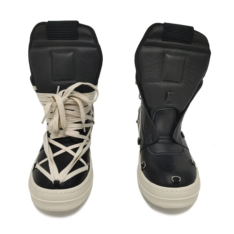 Men High Top Shoes Luxury Lace Up Zip Autumn Black White Designer Boots Women Leather Casual Platform Sneakers
Men High Top Shoes Luxury Lace Up Zip Autumn Black White Designer Boots Women Leather Casual Platform Sneakers