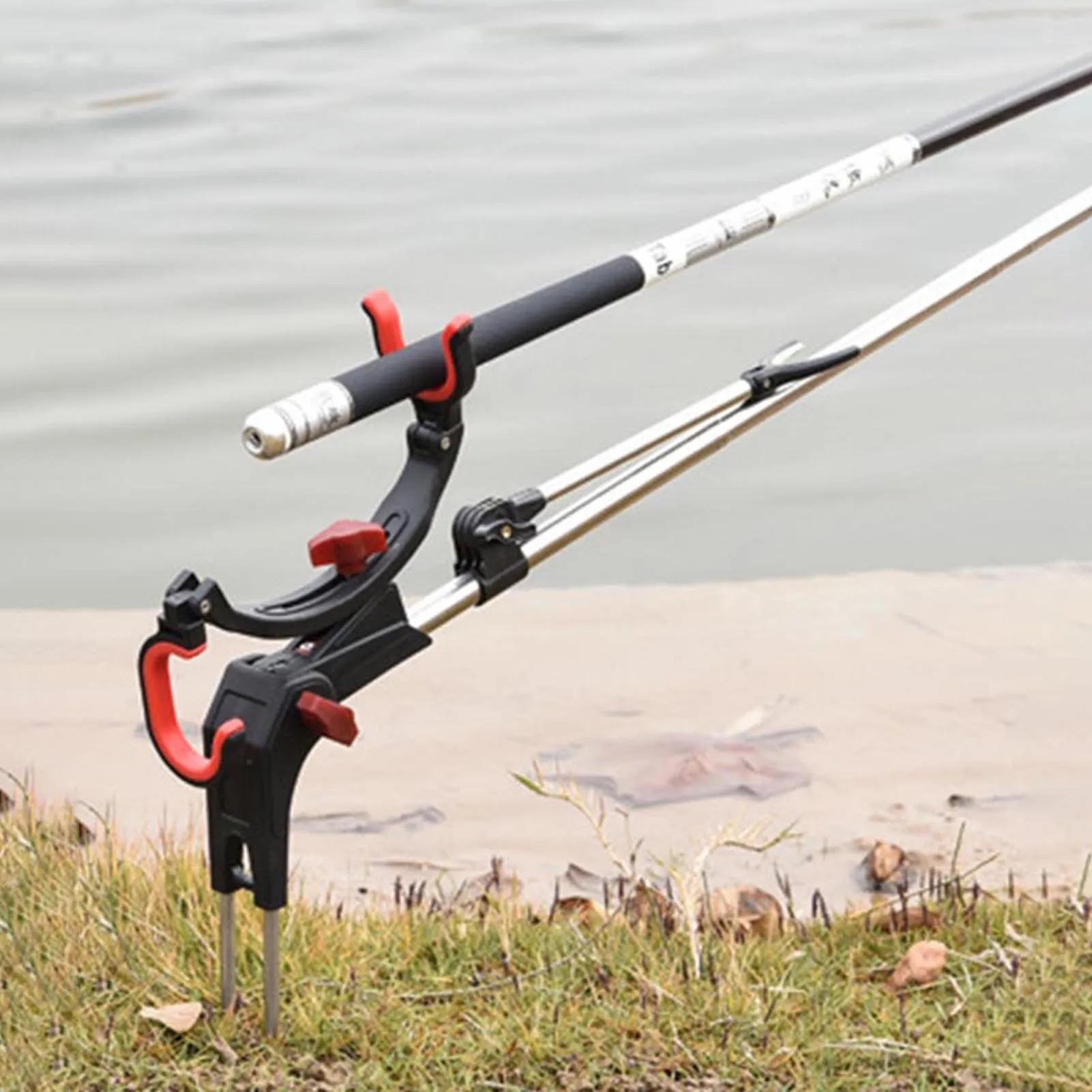 Aluminum Alloy Fishing Rod Holder Stand Universal Adjustable Ground Spike Support Bracket For Hand Rod And Sea Rod Surf Casting
Aluminum Alloy Fishing Rod Holder Stand Universal Adjustable Ground Spike Support Bracket For Hand Rod And Sea Rod Surf Casting