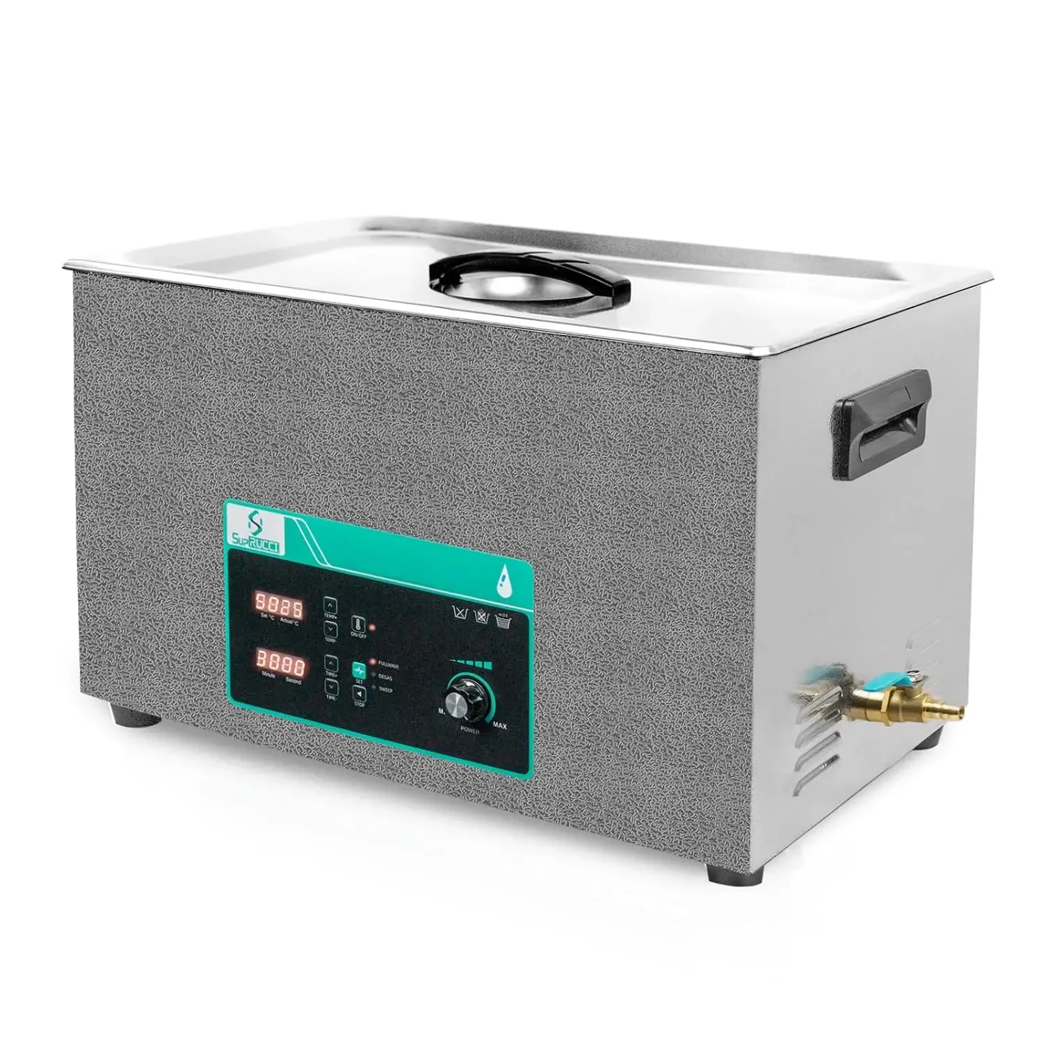 Ultrasonic Cleaner 30L, Sweep Function, 600W Power Adjustable Ultrasonic Parts Cleaner for Cleaning Pistols, Metal Engine Parts,
Ultrasonic Cleaner 30L, Sweep Function, 600W Power Adjustable Ultrasonic Parts Cleaner for Cleaning Pistols, Metal Engine Parts,