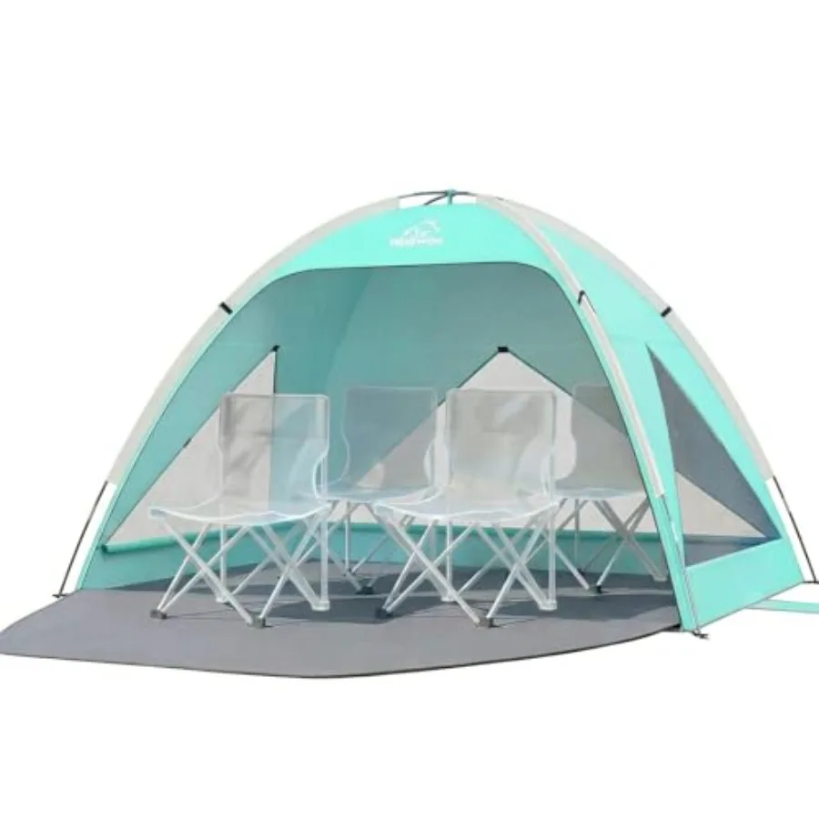 Large Beach Tent Sun Shelter for -4, Spacious Sun Shade UPF 50+ UV Protection, Extendable Floor for Privacy, 3 Ventilated Mesh
Large Beach Tent Sun Shelter for -4, Spacious Sun Shade UPF 50+ UV Protection, Extendable Floor for Privacy, 3 Ventilated Mesh