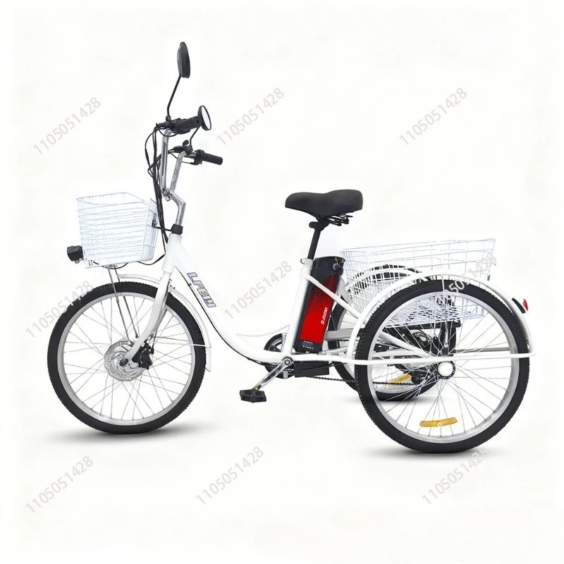 24-Inch electric tricycle, elderly electric power tricycle pedal tricycle
24-Inch electric tricycle, elderly electric power tricycle pedal tricycle