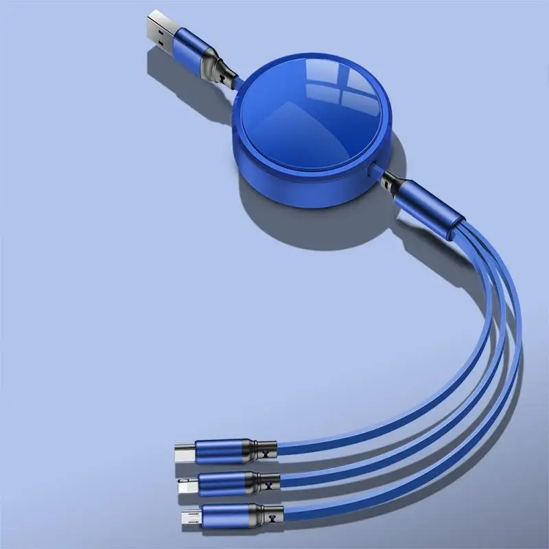 100W 3-in-1 retractable fast charging cable portable car Type-C data line with Type-C Lightning Micro USB for iPhone Samsung PS
100W 3-in-1 retractable fast charging cable portable car Type-C data line with Type-C Lightning Micro USB for iPhone Samsung PS