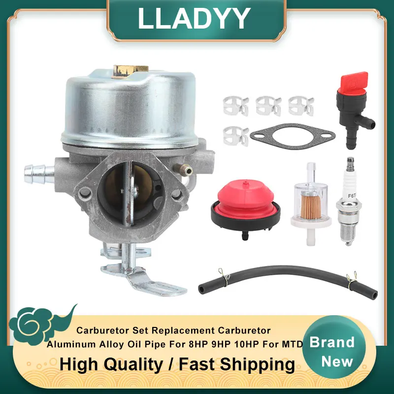 640052 Carburetor Set Replacement Carburetor Aluminum Alloy Oil Pipe For 8HP 9HP 10HP For MTD
640052 Carburetor Set Replacement Carburetor Aluminum Alloy Oil Pipe For 8HP 9HP 10HP For MTD