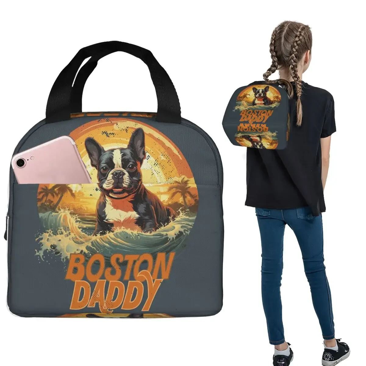 Термосумка для обедов Boston Daddy Boston Bull Terrier Dog, изолированная, для женщин и детей, портативная, для еды, термосумка-тоут
Термосумка для обедов Boston Daddy Boston Bull Terrier Dog, изолированная, для женщин и детей, портативная, для еды, термосумка-тоут
