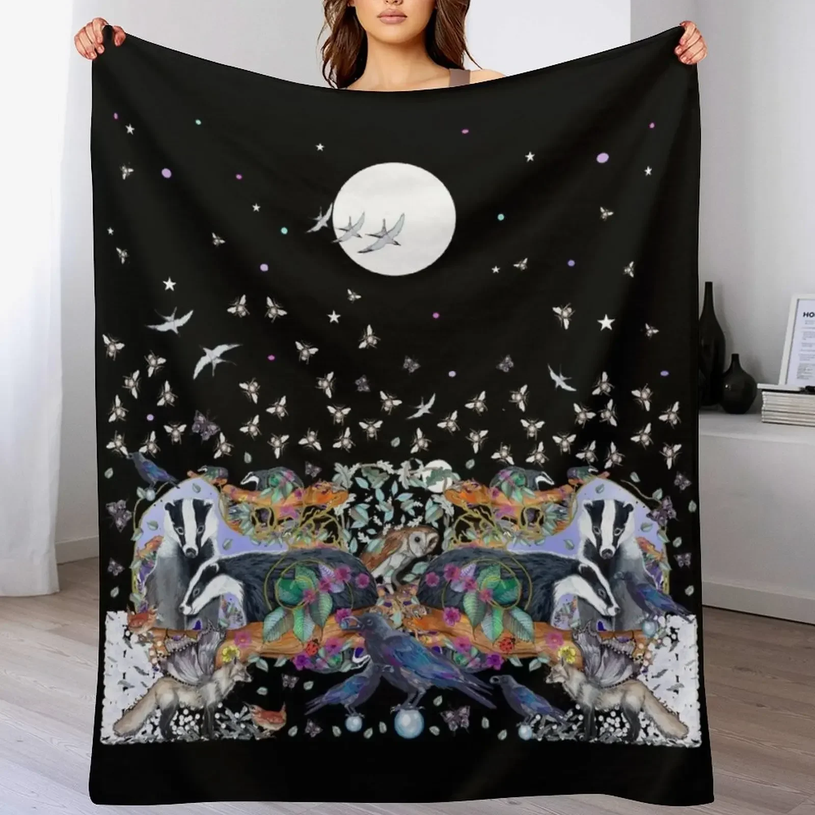 Nocturne Animals Throw Blanket decorative Blankets For Bed Furrys for sofa Blankets
Nocturne Animals Throw Blanket decorative Blankets For Bed Furrys for sofa Blankets