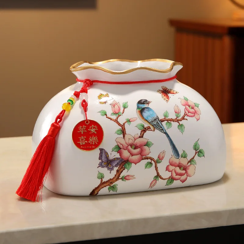 DSA new Chinese creative ceramic tissue box, living room coffee table, high-end light luxury paper box, desktop home ornament
DSA new Chinese creative ceramic tissue box, living room coffee table, high-end light luxury paper box, desktop home ornament