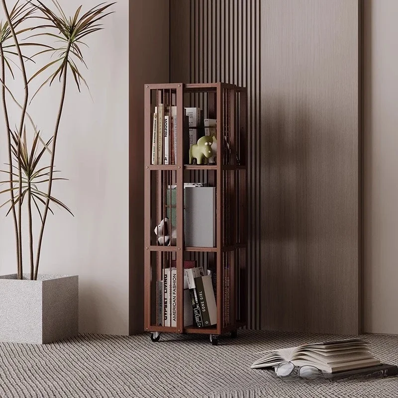 Minimalist Rotating Bookshelf Home Living Room Movable Multi-layer Shelf Non-solid Wood Storage Artifact Simple Bookcase
Minimalist Rotating Bookshelf Home Living Room Movable Multi-layer Shelf Non-solid Wood Storage Artifact Simple Bookcase
