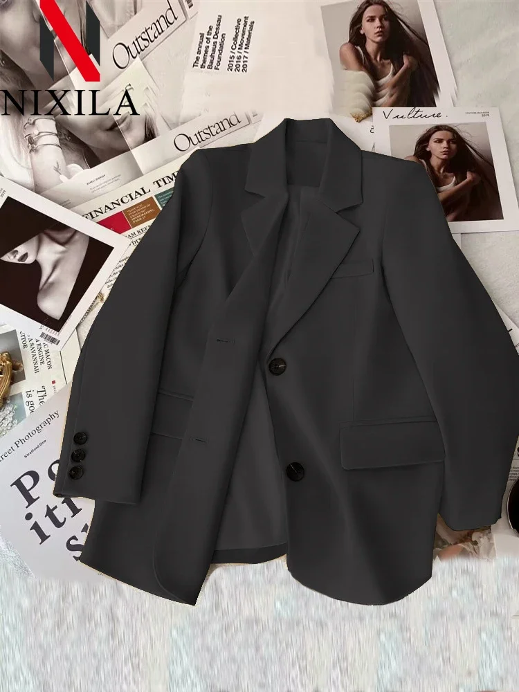 Spring Autumn Women's Blazer Chic Office Lady Coat Female Tops Street Trend Ladies Jacket Outerwear Blazers for Women Clothing
Spring Autumn Women's Blazer Chic Office Lady Coat Female Tops Street Trend Ladies Jacket Outerwear Blazers for Women Clothing