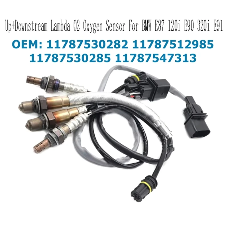 4Pcs Up+Downstream Lambda O2 Oxygen Sensor For BMW E87 120I E90 320I E91 11787530282 11787512985 11787530285 11787547313
4Pcs Up+Downstream Lambda O2 Oxygen Sensor For BMW E87 120I E90 320I E91 11787530282 11787512985 11787530285 11787547313