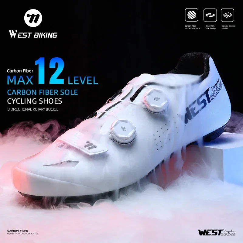 WEST BIKING Обувь для шоссейного велоспорта Spd Speed Велосипедные кроссовки Обувь с шипами Велосипедная уличная обувь Самоблокирующиеся велосипедные туфли с плоскими педалями
WEST BIKING Обувь для шоссейного велоспорта Spd Speed Велосипедные кроссовки Обувь с шипами Велосипедная уличная обувь Самоблокирующиеся велосипедные туфли с плоскими педалями
