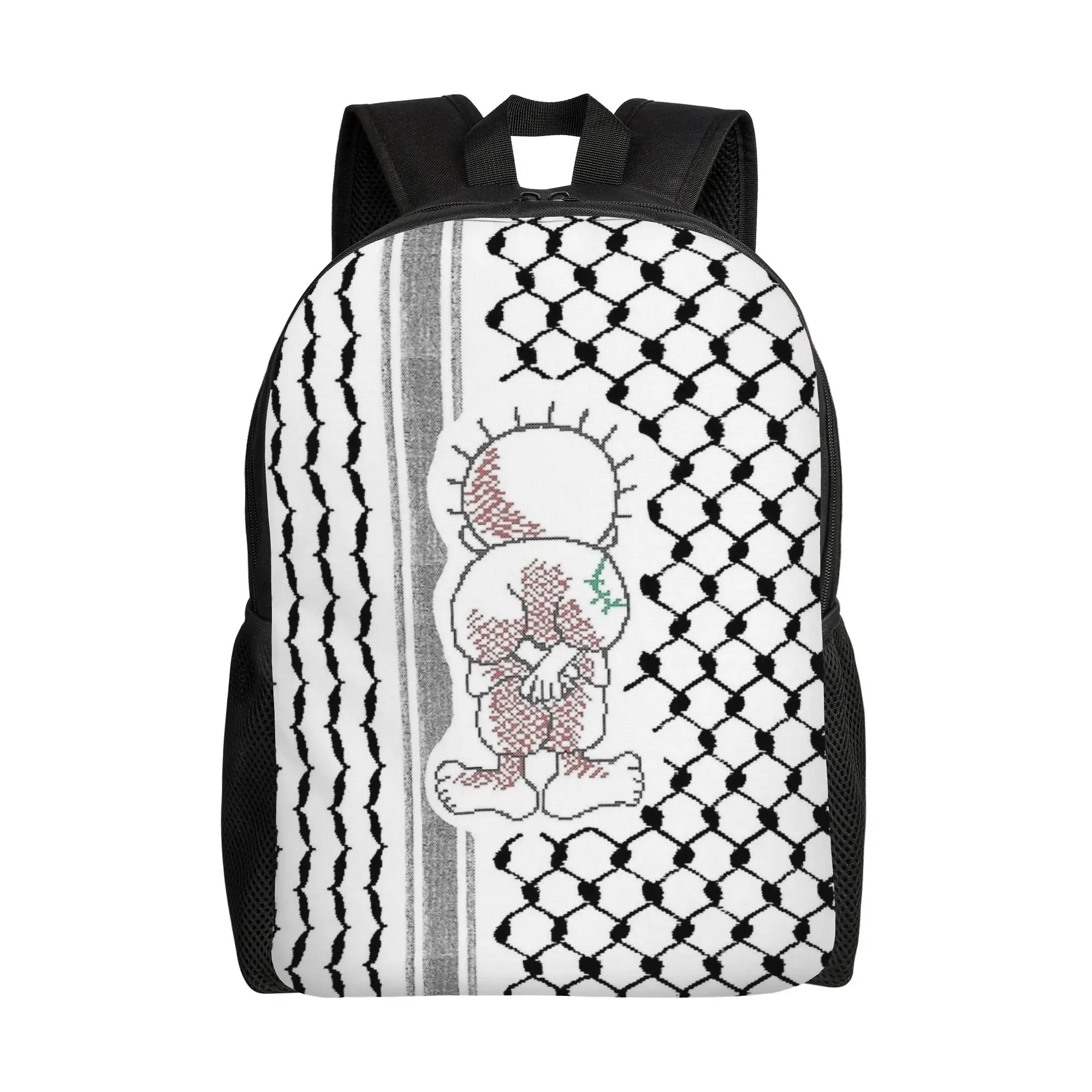 Palestinian Handalah Tatreez Kufiya Teenage Backpack Camping Backpacks Women Design Pattern High School Bags Kawaii Rucksack
Palestinian Handalah Tatreez Kufiya Teenage Backpack Camping Backpacks Women Design Pattern High School Bags Kawaii Rucksack