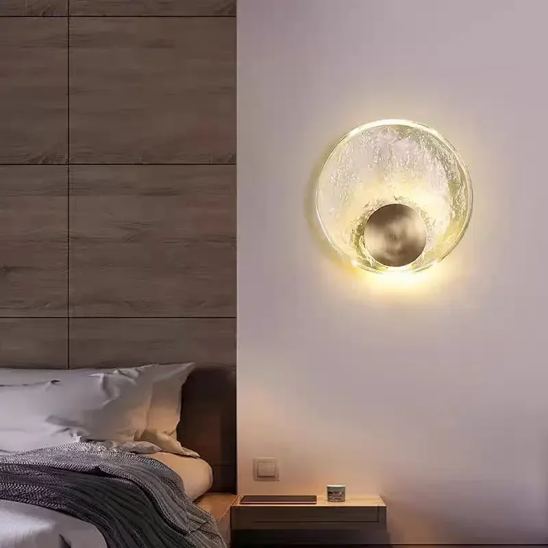 Round Glass LED Wall Lamp Copper Living Room Bedroom Sconces Aisle Shop Hotel Lighting Atmosphere Decoration Dropshipping
Round Glass LED Wall Lamp Copper Living Room Bedroom Sconces Aisle Shop Hotel Lighting Atmosphere Decoration Dropshipping