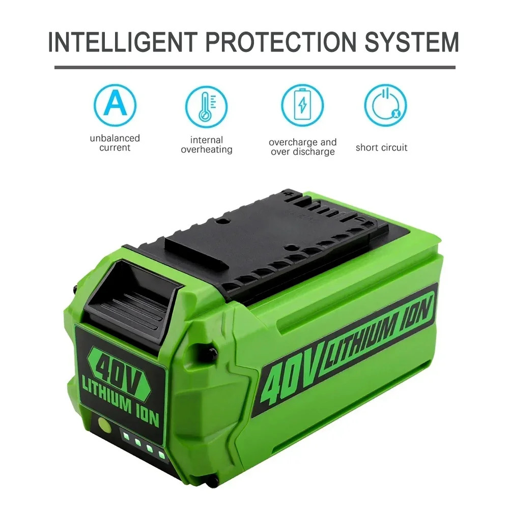 Applicable Greenworks 40V SU 6000mAh Li-ion Battery 8.0AH 29472 29462 25322 24252 29727 29717 RU 40v for greenworks battery
Applicable Greenworks 40V SU 6000mAh Li-ion Battery 8.0AH 29472 29462 25322 24252 29727 29717 RU 40v for greenworks battery