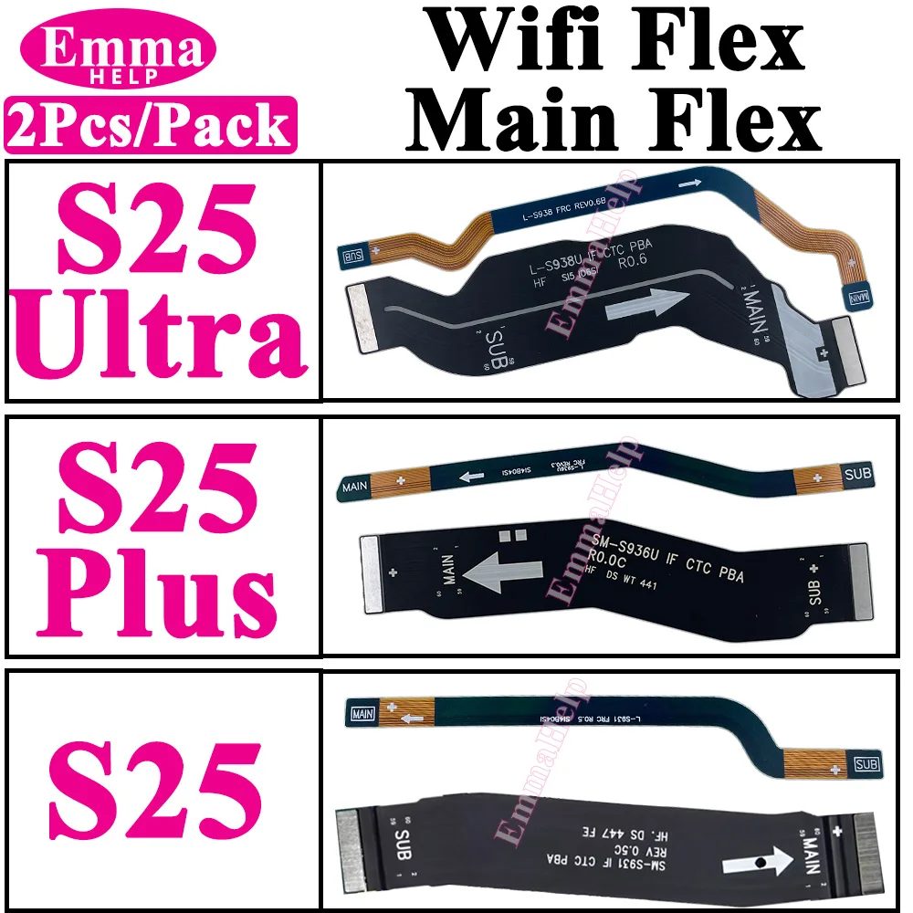 2 шт. основной гибкий кабель сигнала Wi-Fi для Samsung S25 Plus S25Ultra S938 S931 S936 S25Plus, разъем основной платы антенны, материнская плата
2 шт. основной гибкий кабель сигнала Wi-Fi для Samsung S25 Plus S25Ultra S938 S931 S936 S25Plus, разъем основной платы антенны, материнская плата