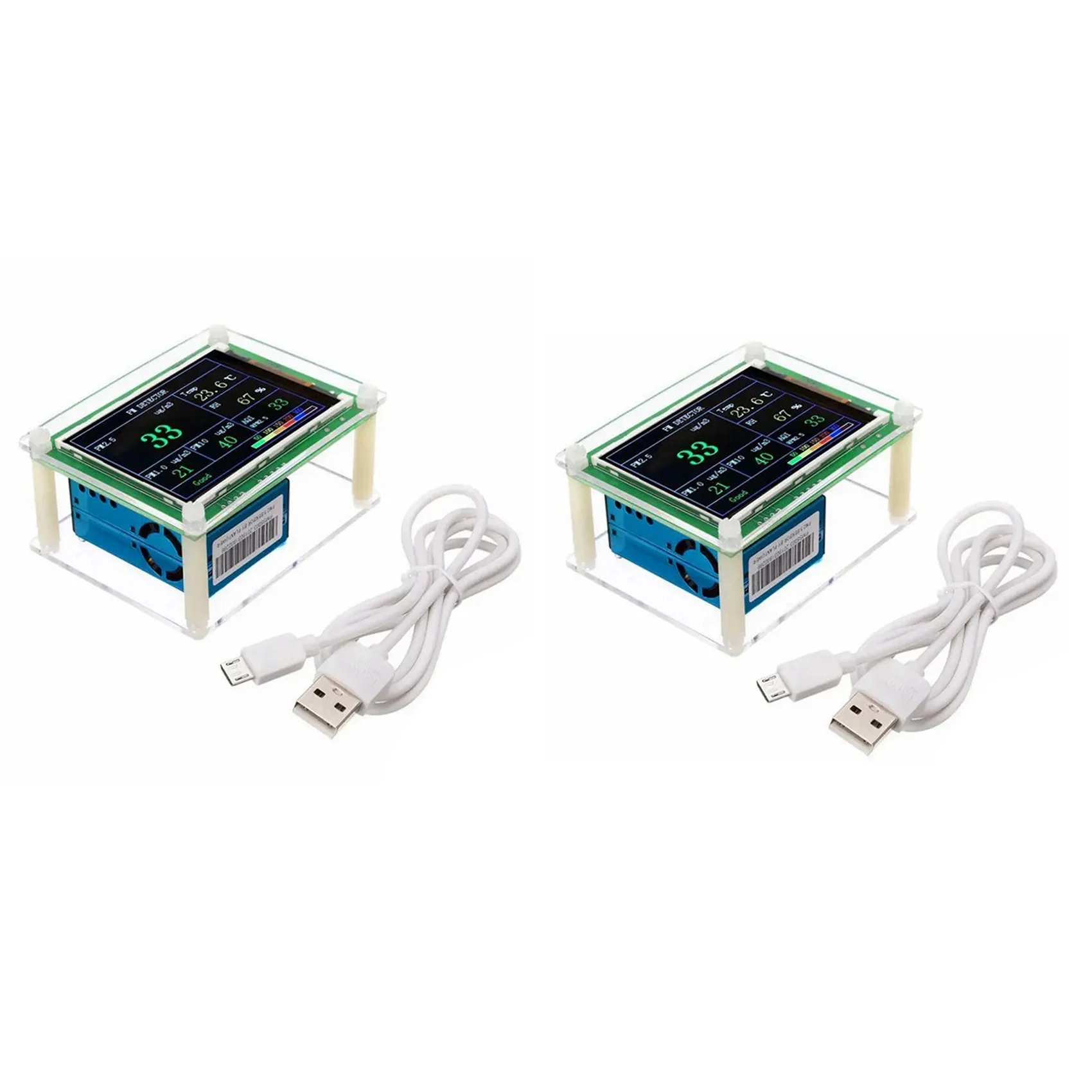 AS62 2X PM1.0 PM2.5 PM10 Detector Module Air Quality Dust Sensor Tester Detector Support Export Data Monitoring
AS62 2X PM1.0 PM2.5 PM10 Detector Module Air Quality Dust Sensor Tester Detector Support Export Data Monitoring
