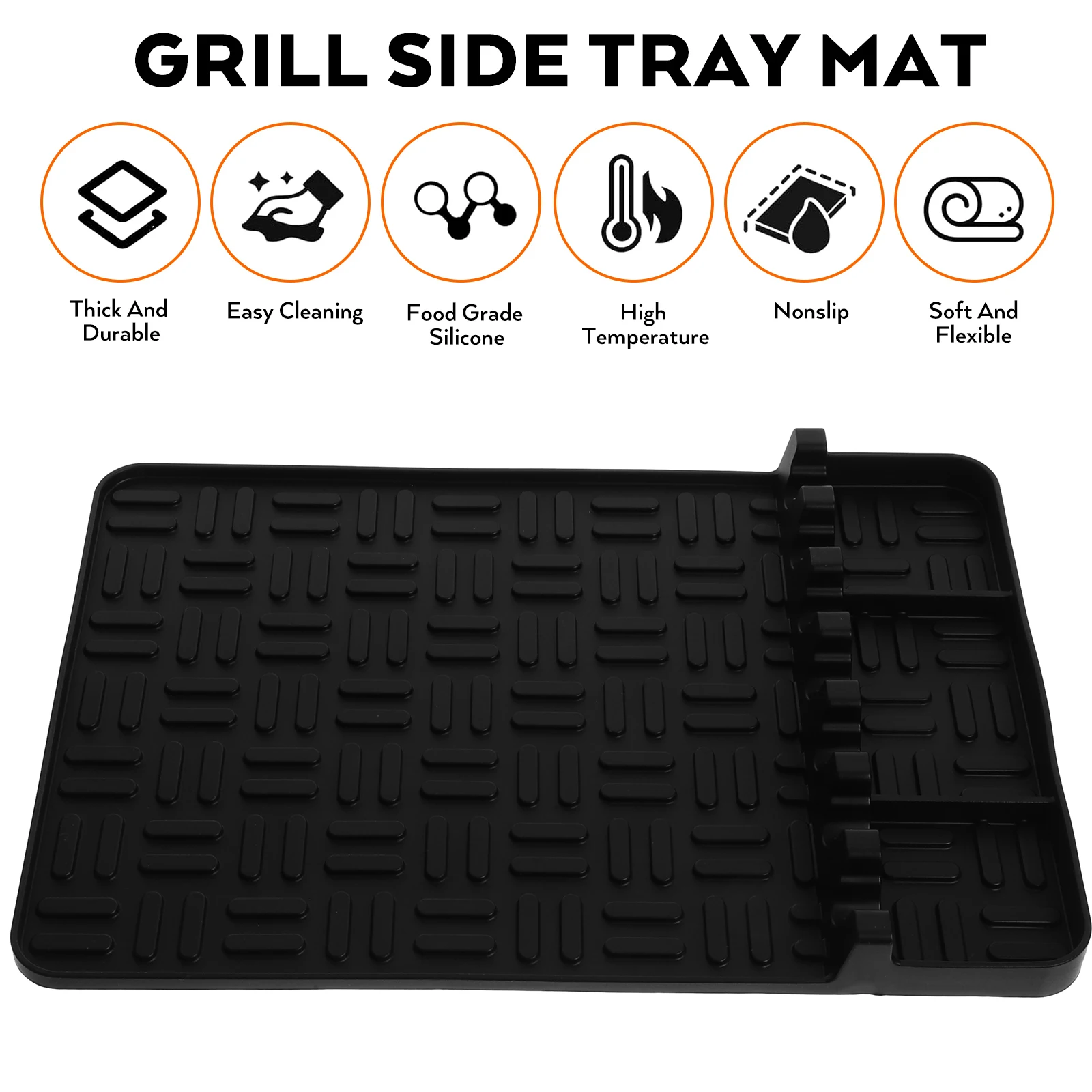 BBQ Grill Mat Covers Heat Resistant Spatula Side Rest Tool Griddle Tools Barbecue
BBQ Grill Mat Covers Heat Resistant Spatula Side Rest Tool Griddle Tools Barbecue