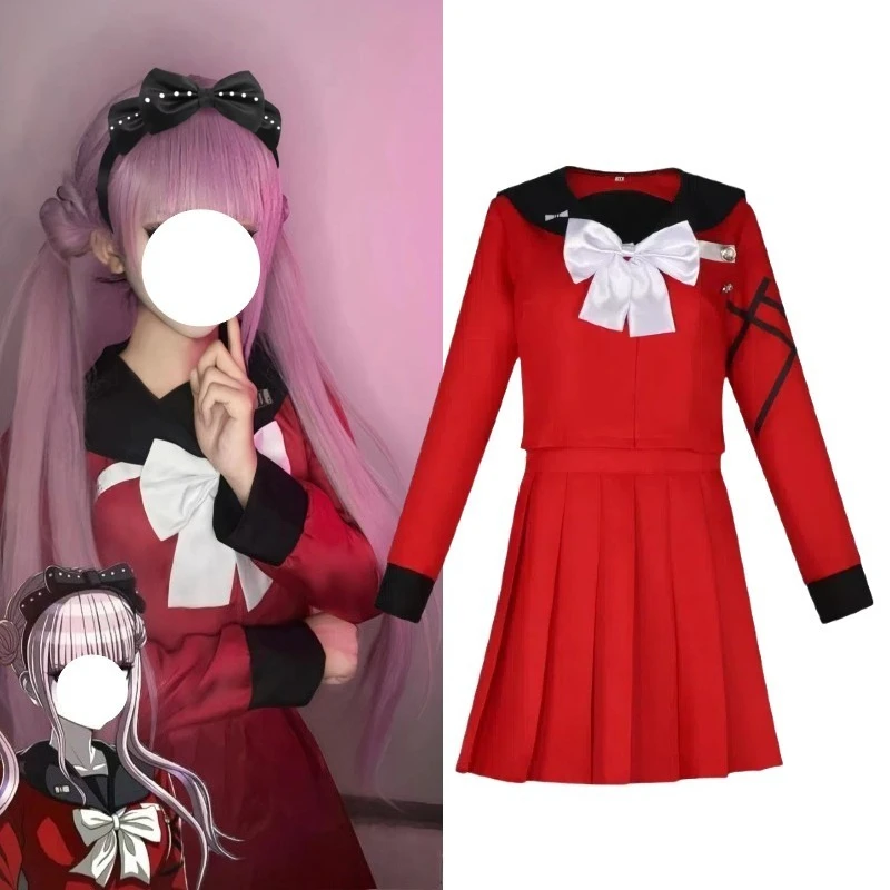 Anime Tsukumo Kako Cosplay Costume Red JK Skirt School Uniform Sailor Clothing Pink Wig Full Set for Women Theme Party
Anime Tsukumo Kako Cosplay Costume Red JK Skirt School Uniform Sailor Clothing Pink Wig Full Set for Women Theme Party