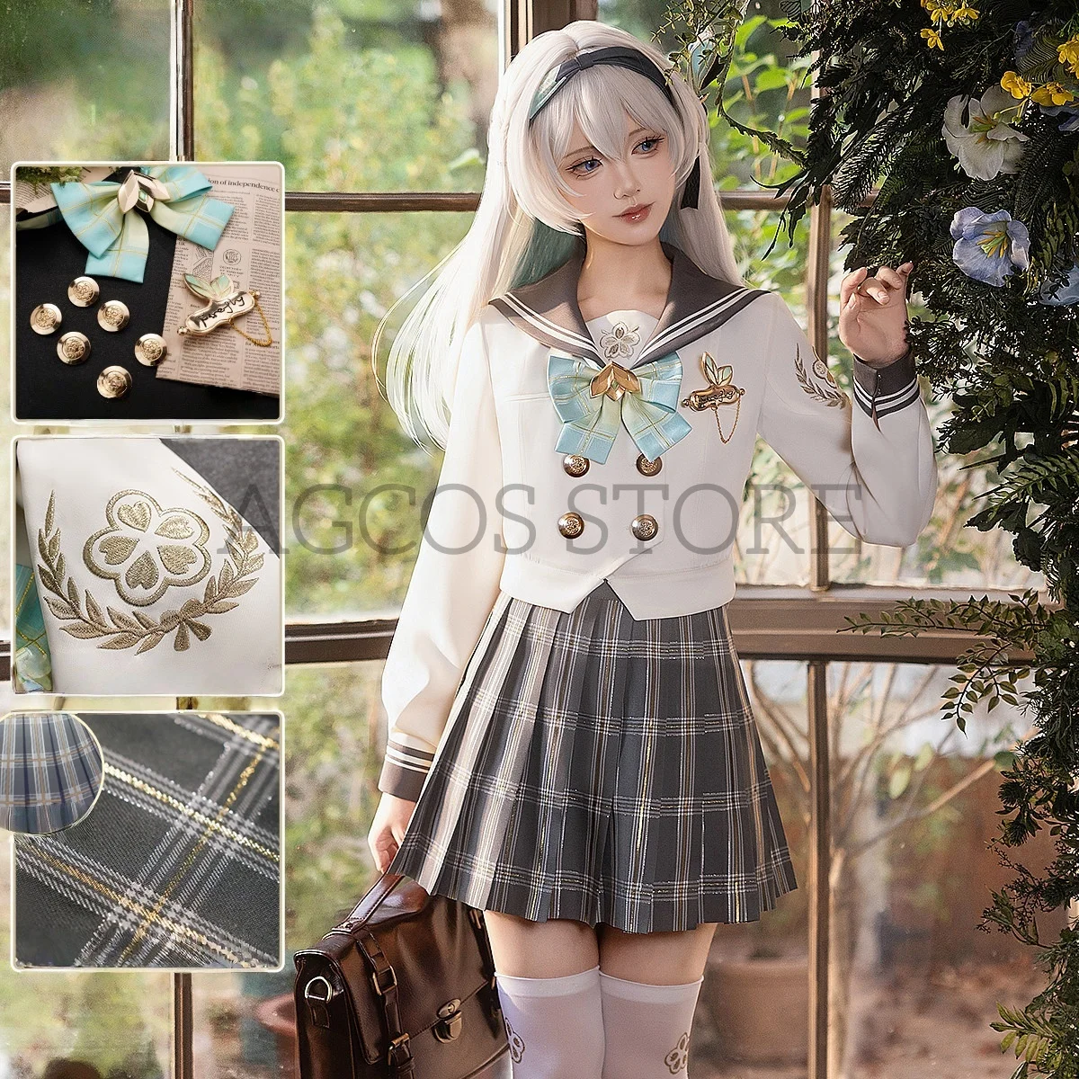 AGCOS Honkai:Star Rail Firefly Cosplay Costume Female Christmas Outfits Game Firefly JK Sailor Uniform Costumes Cosplay
AGCOS Honkai:Star Rail Firefly Cosplay Costume Female Christmas Outfits Game Firefly JK Sailor Uniform Costumes Cosplay