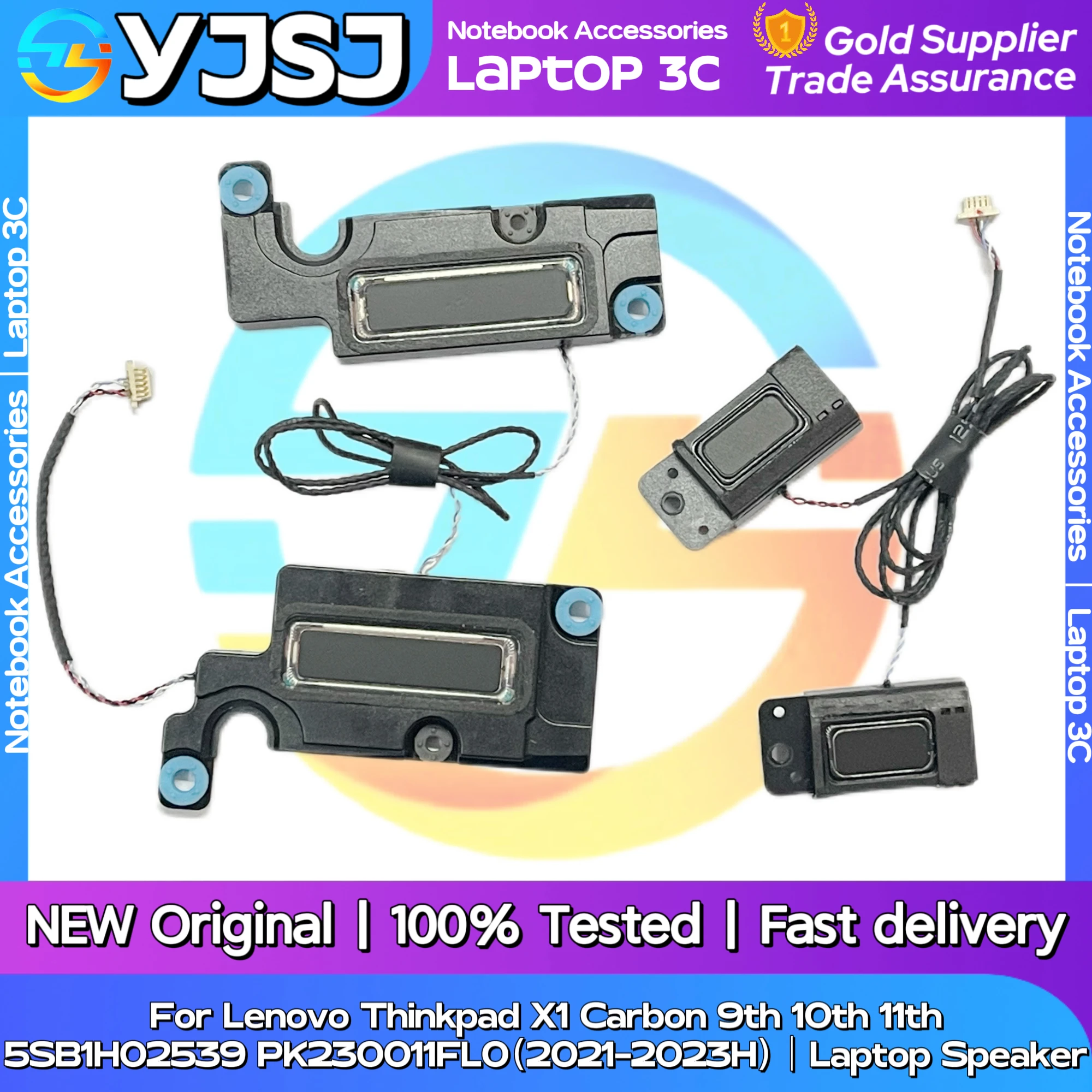 New Original Laptop Notebook Audio horn Speaker For Lenovo Thinkpad X1 Carbon 9th 10th 11th(2021-2023H)5SB1H02539 PK230011FL0
New Original Laptop Notebook Audio horn Speaker For Lenovo Thinkpad X1 Carbon 9th 10th 11th(2021-2023H)5SB1H02539 PK230011FL0