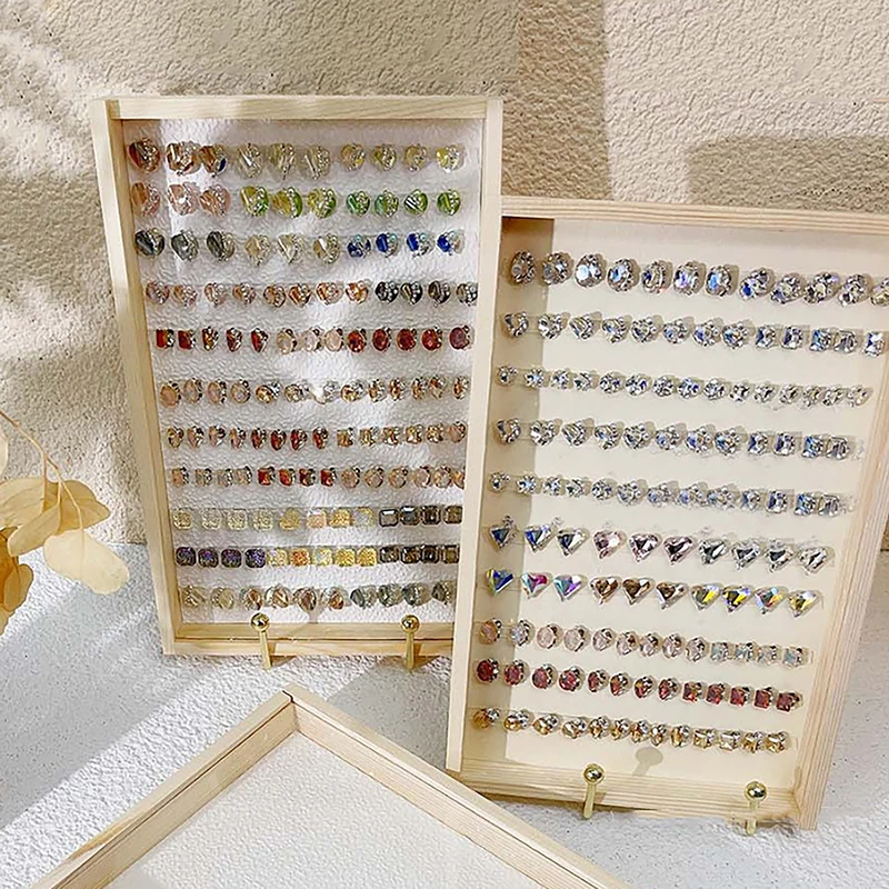 Classic Style Dust-proof Nail Art Display Board Solid Wood Nail Color Board Minimalist Works Manicure Jewelry Display
Classic Style Dust-proof Nail Art Display Board Solid Wood Nail Color Board Minimalist Works Manicure Jewelry Display