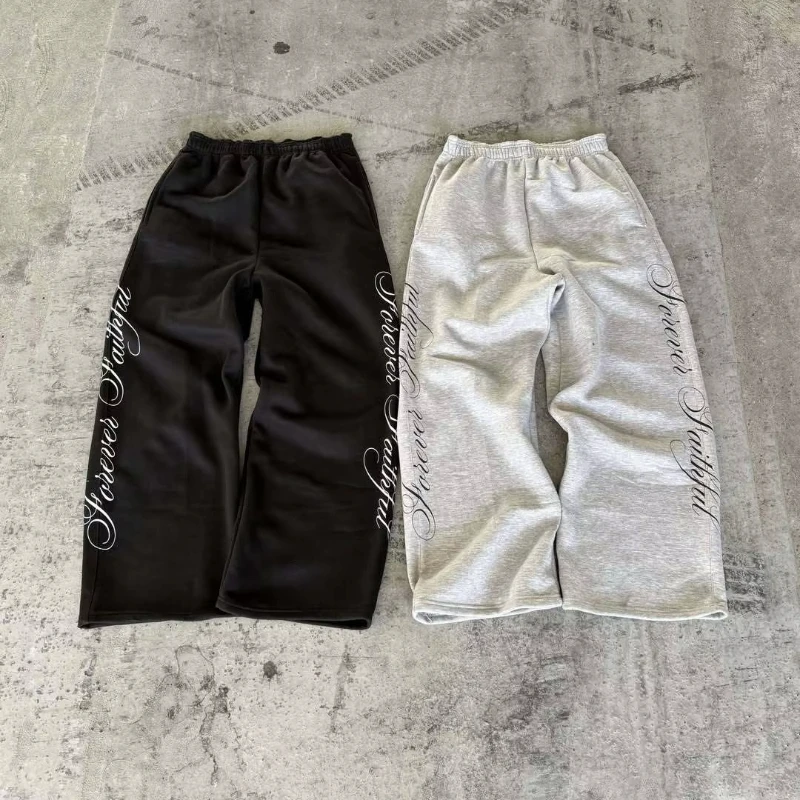 Individuality Fashionable Black White Classic Versatile Design Letter Print Unique Wide-leg Retro Harajuku Loose-fit Casual Pant
Individuality Fashionable Black White Classic Versatile Design Letter Print Unique Wide-leg Retro Harajuku Loose-fit Casual Pant