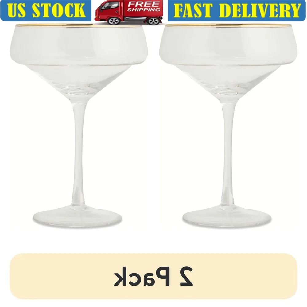 2 Pack 14oz Coupe Cocktail Glass Elegant Drinkware Perfect Martinis Champagne Mixology Durable Clarity Ideal Parties Gatherings
2 Pack 14oz Coupe Cocktail Glass Elegant Drinkware Perfect Martinis Champagne Mixology Durable Clarity Ideal Parties Gatherings