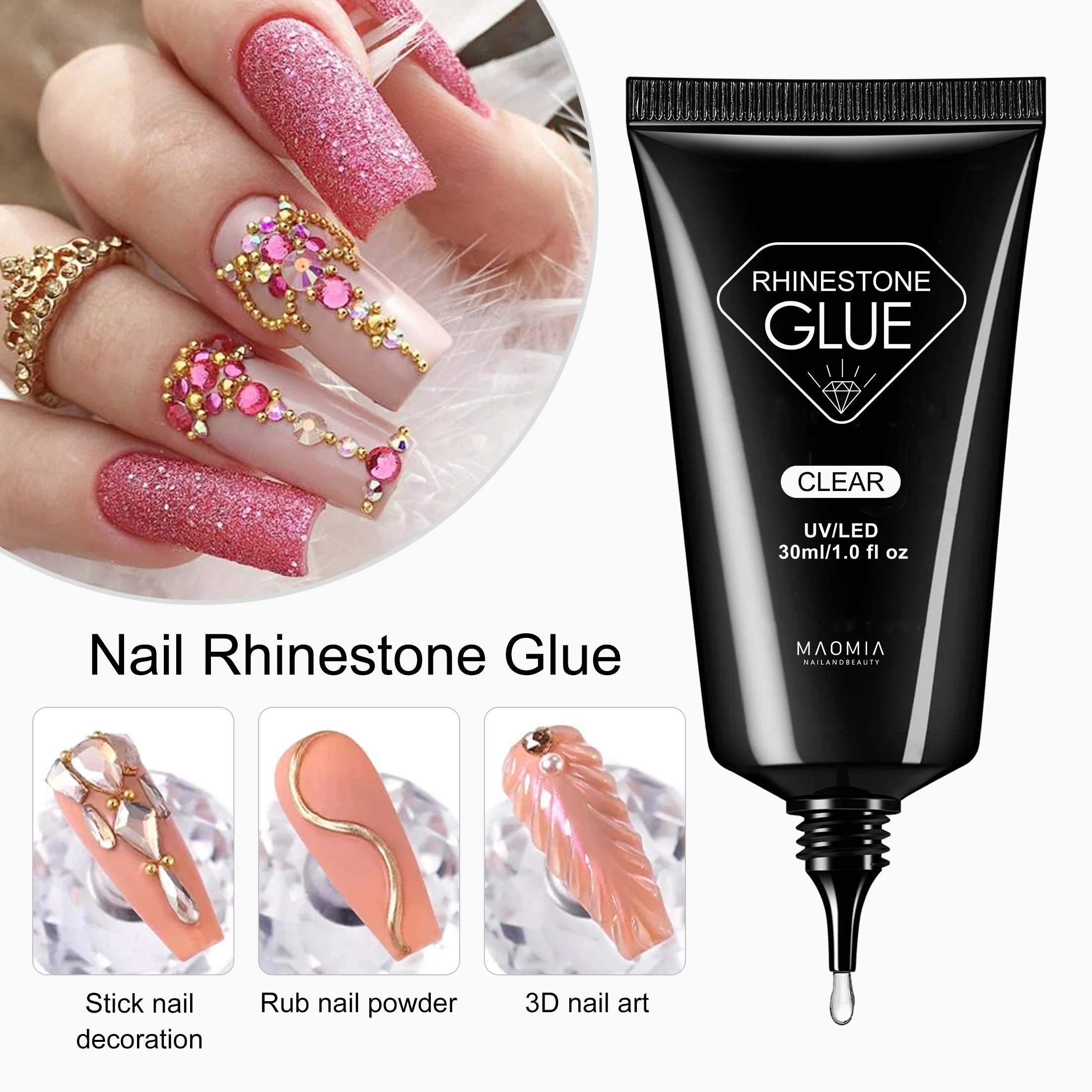 Maomia 30g Nail Rhinestone Glue Nails Super Strong Gel Nail Glue Nail Charm 3D Nails Bling Gel Decoration Gem Nail Art Diamonds
Maomia 30g Nail Rhinestone Glue Nails Super Strong Gel Nail Glue Nail Charm 3D Nails Bling Gel Decoration Gem Nail Art Diamonds