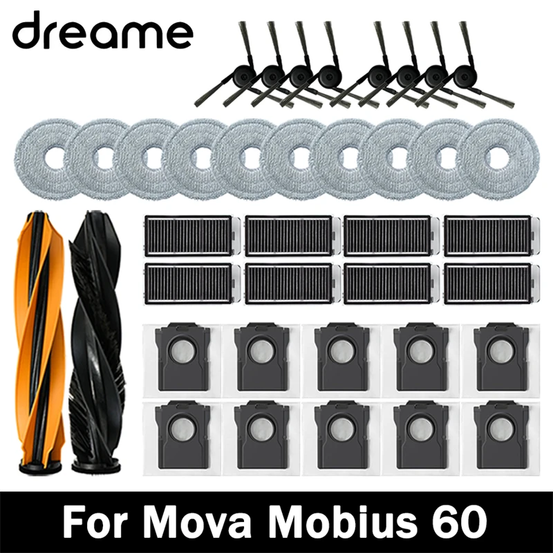 For Mova Mobius 60 Vacuum Cleaner Replacement Accessories Main Side Brush HEPA Filter Mop Cloths Dust Bag Spare
For Mova Mobius 60 Vacuum Cleaner Replacement Accessories Main Side Brush HEPA Filter Mop Cloths Dust Bag Spare