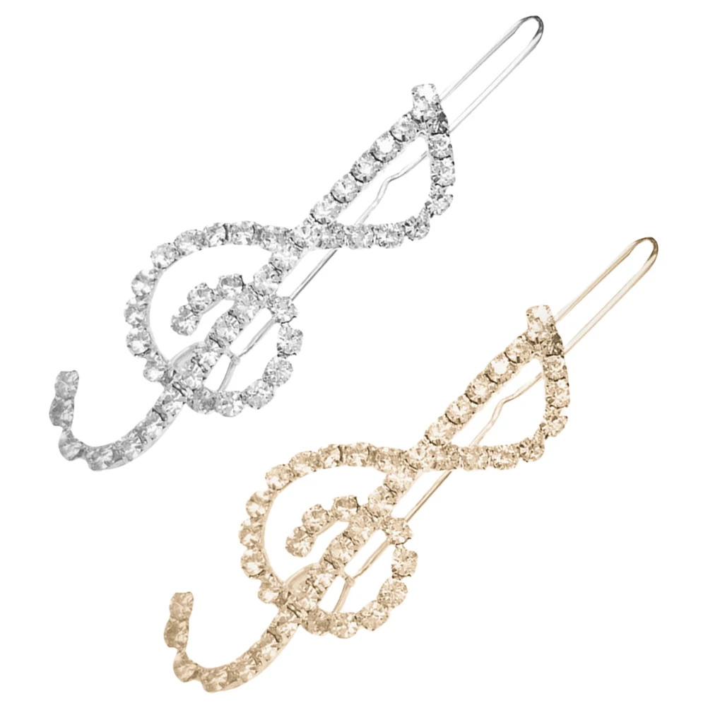 2Pcs Music Note Hair Accessories Rhinestone Barrette Women Clef Jewelry Hair Decorations Styling Thick Wedding Party
2Pcs Music Note Hair Accessories Rhinestone Barrette Women Clef Jewelry Hair Decorations Styling Thick Wedding Party