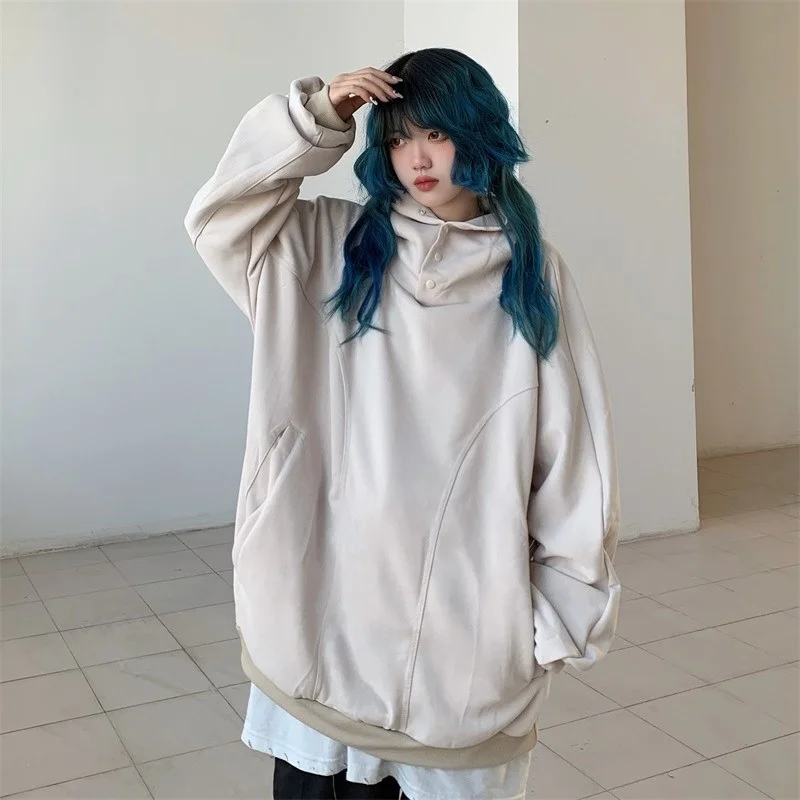 Women Hodies Oversize Medium Long Hooded Sweater Coat Women's Autumn And Winter New Street Hip-hop Loose Heavy Sweater
Women Hodies Oversize Medium Long Hooded Sweater Coat Women's Autumn And Winter New Street Hip-hop Loose Heavy Sweater